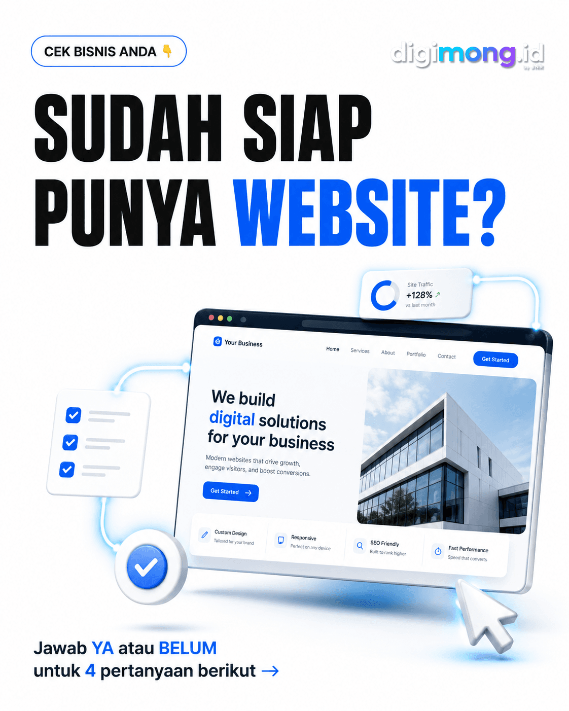 Pembuatan Website Landingpage Custom background